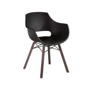Opal Wox Pro (iroko-meşe) Siyah Ahşap Ayaklı Sandalye PPT1320