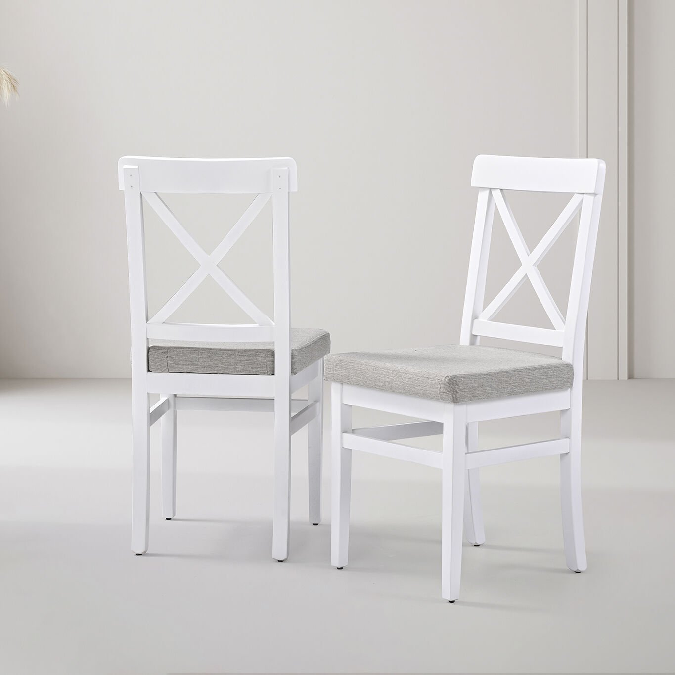 Rustic Travertine and Walnut Table & Rustic Chair Set HDR1452