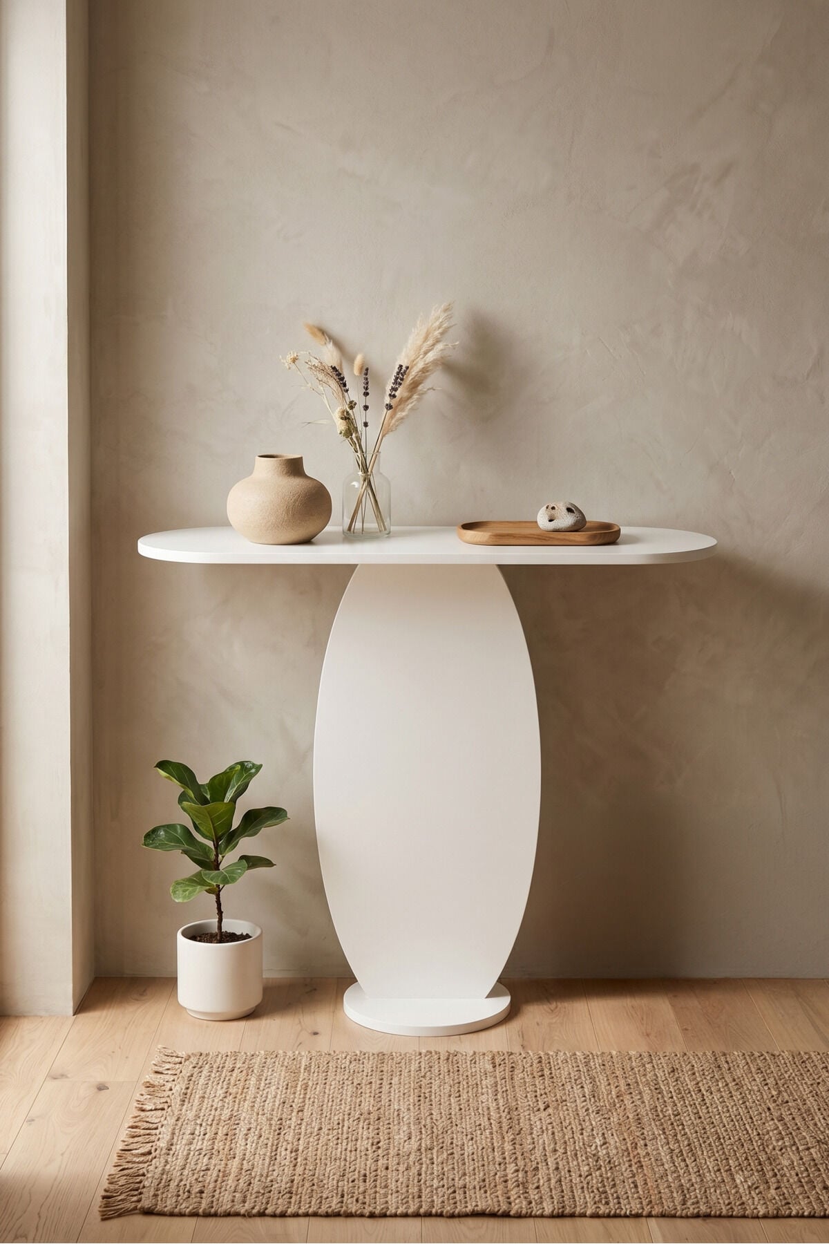 Console Table Modern Decorative Hallway Console Entrance Hall Corridor Living Room Console Table 7033 White