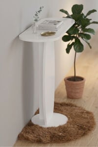 Dresuar Modern Dekoratif Antre Konsolu Giriş Hol Koridor Salon Konsol Masası 7033 Beyaz