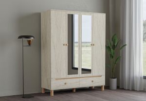 Carina 4 Kapılı Dolap - Traverten TN0314