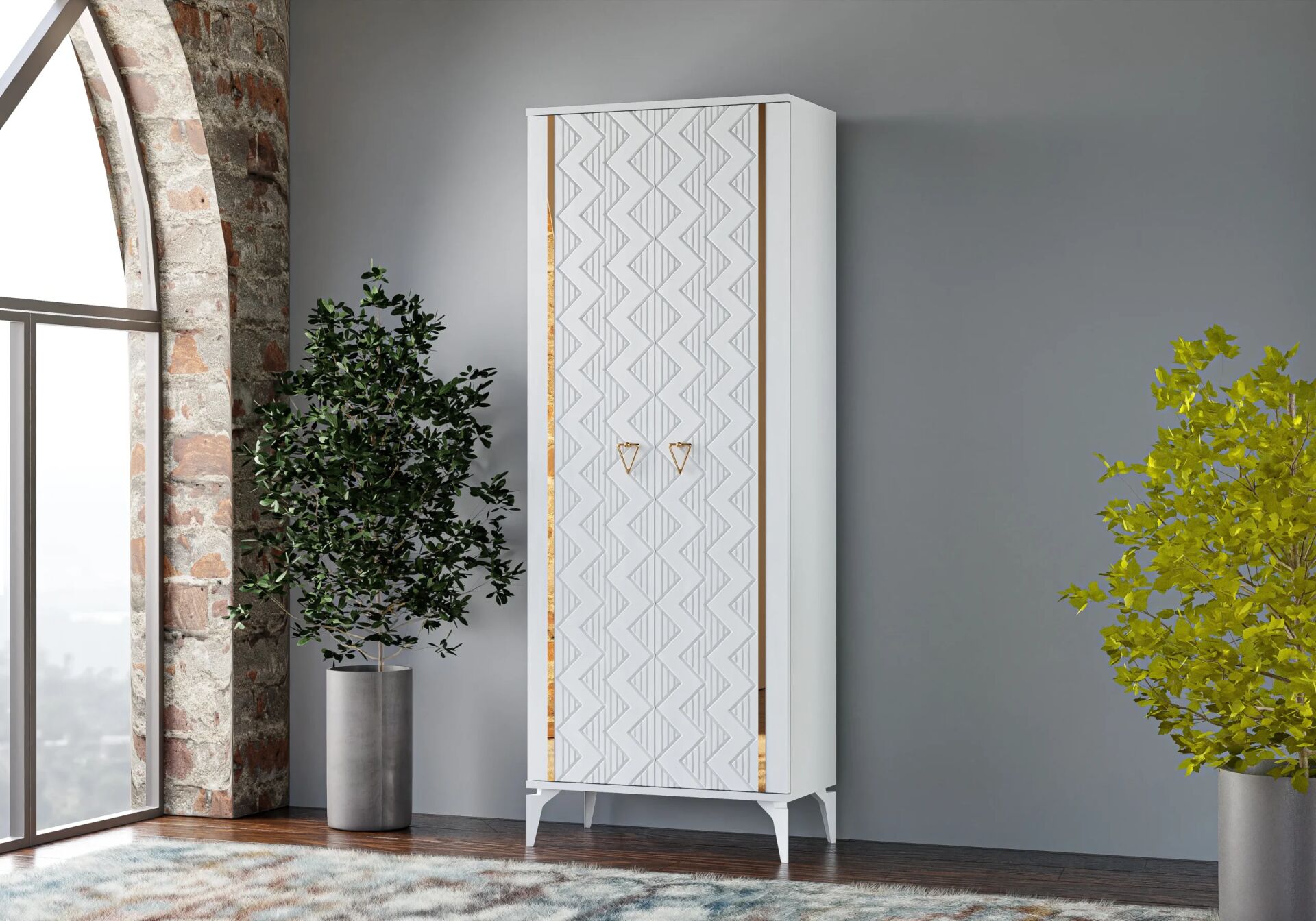 Emir Beyaz Çok Amaçlı Dolap TN0416