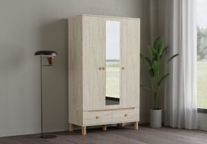 Carina 3 Kapılı Dolap - Traverten TN0315