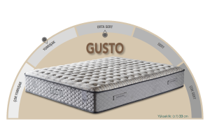 Gusto Gri 200 x 200 Çift Kişilik Yatak CB3004