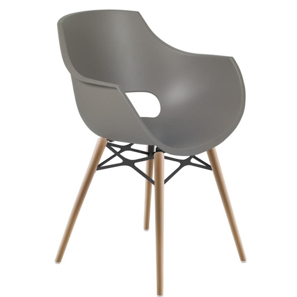 Opal Wox Pro (kayın) Küllü Kahve Ahşap Ayaklı Sandalye PPT1329