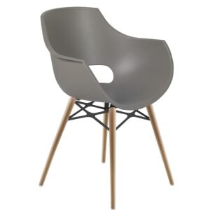 Opal Wox Pro (kayın) Küllü Kahve Ahşap Ayaklı Sandalye PPT1329