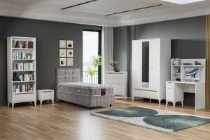Carina Genç Odası Takımı - Beyaz TN0321