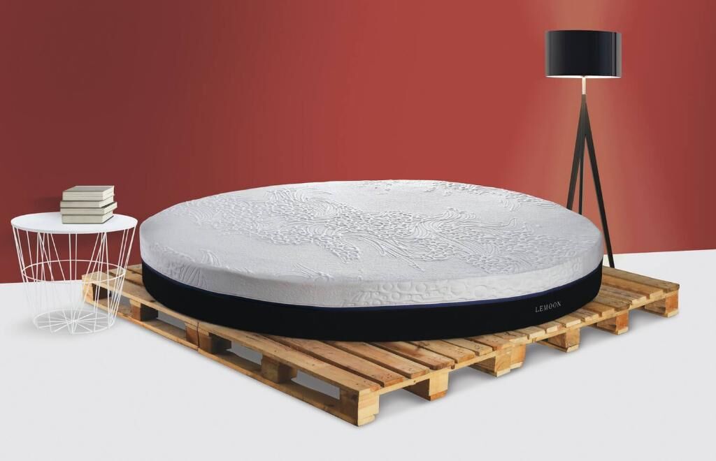 Round Visco 220x220 Çift Kişilik Yuvarlak Yatak LMN106