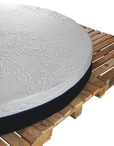 Round Visco 220x220 Çift Kişilik Yuvarlak Yatak LMN106