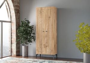 Baskılı Atlantik Çam Çok Amaçlı Dolap TN0424