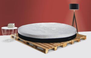 Round Latex 220x220 Çift Kişilik Yuvarlak Yatak LMN106