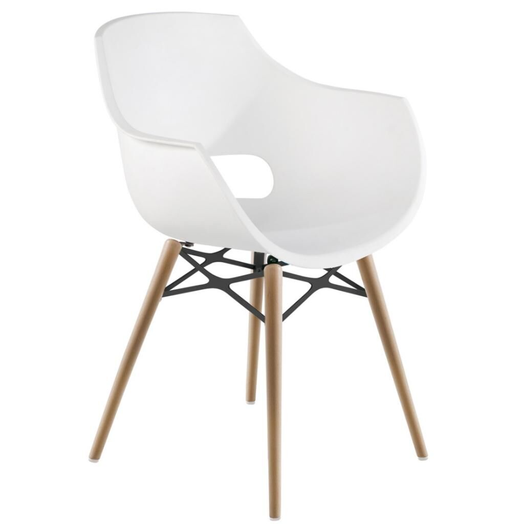 Opal Wox Pro (kayın) Beyaz Mutfak Sandalyesi PPT1332