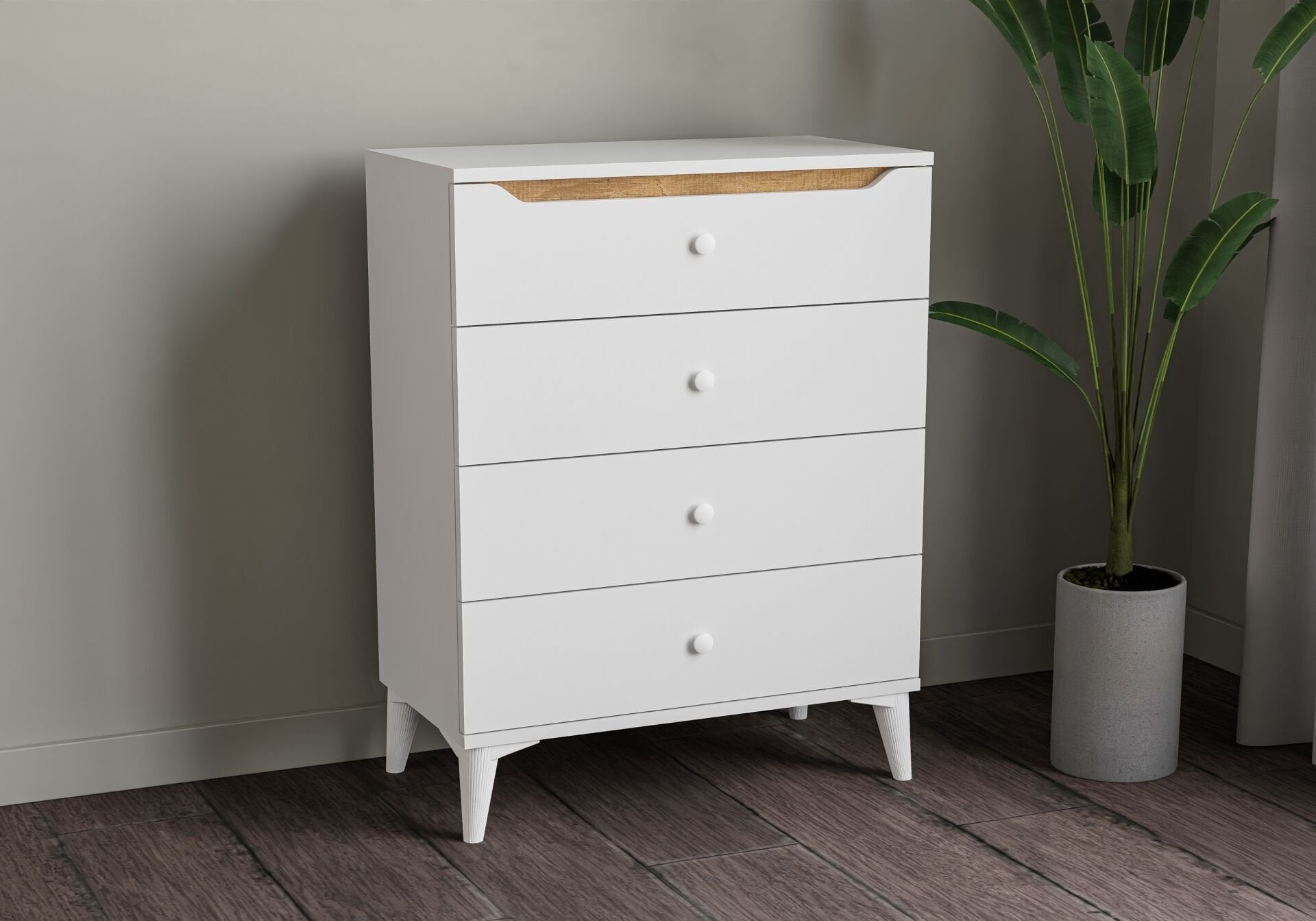 Carina Şifonyer - Beyaz TN0327