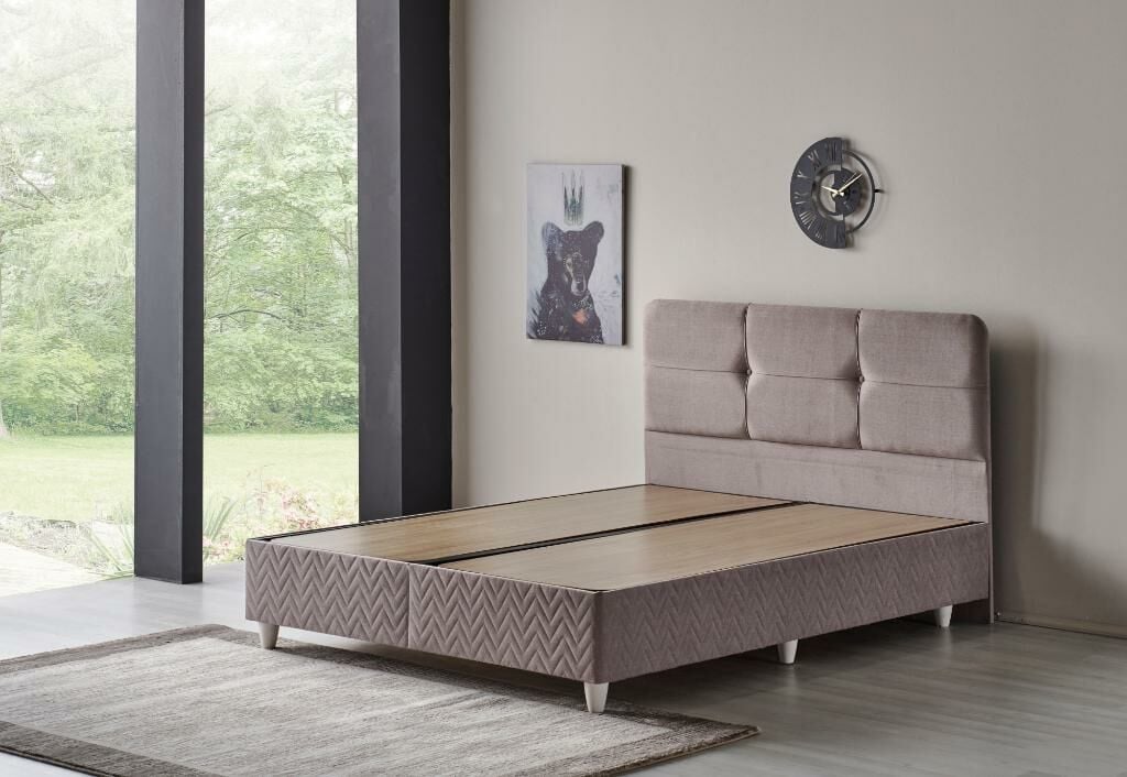 MD Olivia 180x200 Double Divan Base and Headboard Set CB1408
