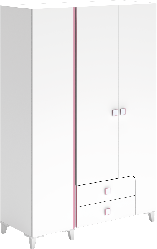 Prenses 3 Kapılı Dolap WD19010