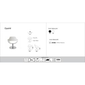 Opal-M Solid Siyah - Krom Kaplama Mutfak Sandalyesi PPT1339