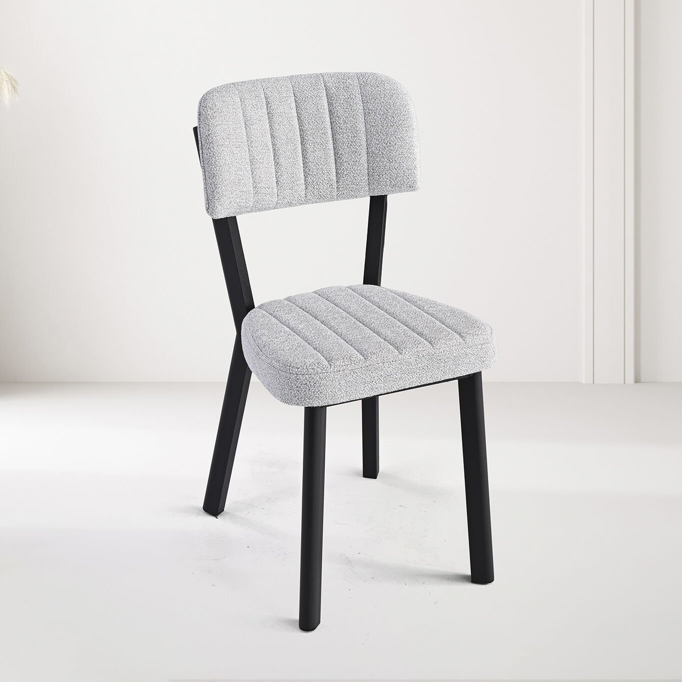 Zen Black Marble Table & Ceyda Chair Set HDR1458