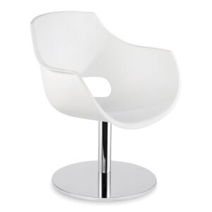 Opal-M Pro Beyaz - Krom Kaplama Mutfak Sandalyesi PPT1343