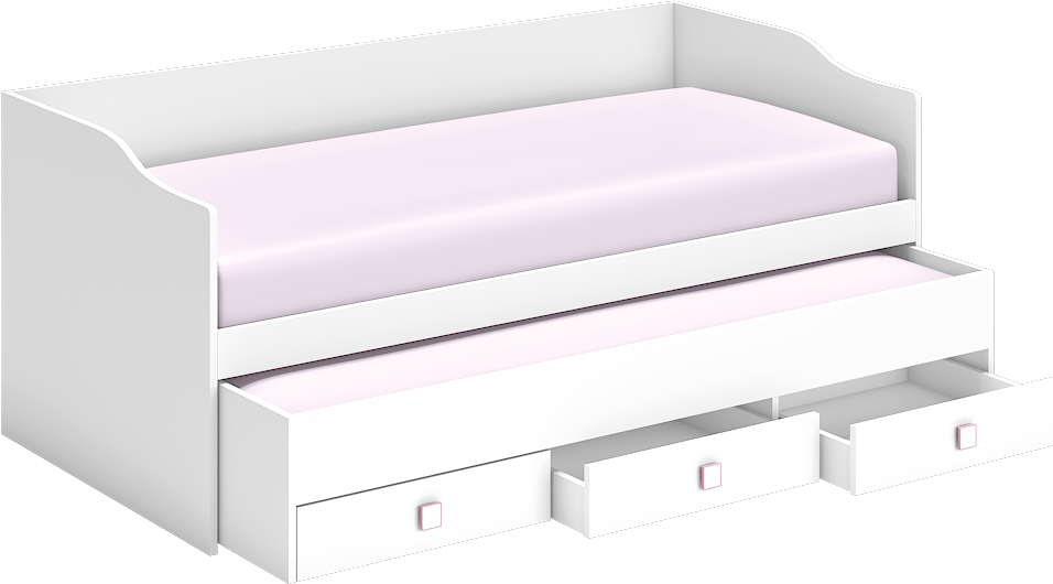 Prenses Bedstead Storage Twin Bed WD19130