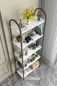 MD Metal Kitaplık Beyaz 180 cm