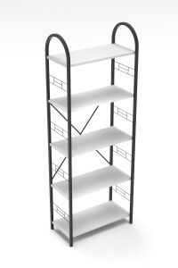 MD Metal Kitaplık Beyaz 180 cm
