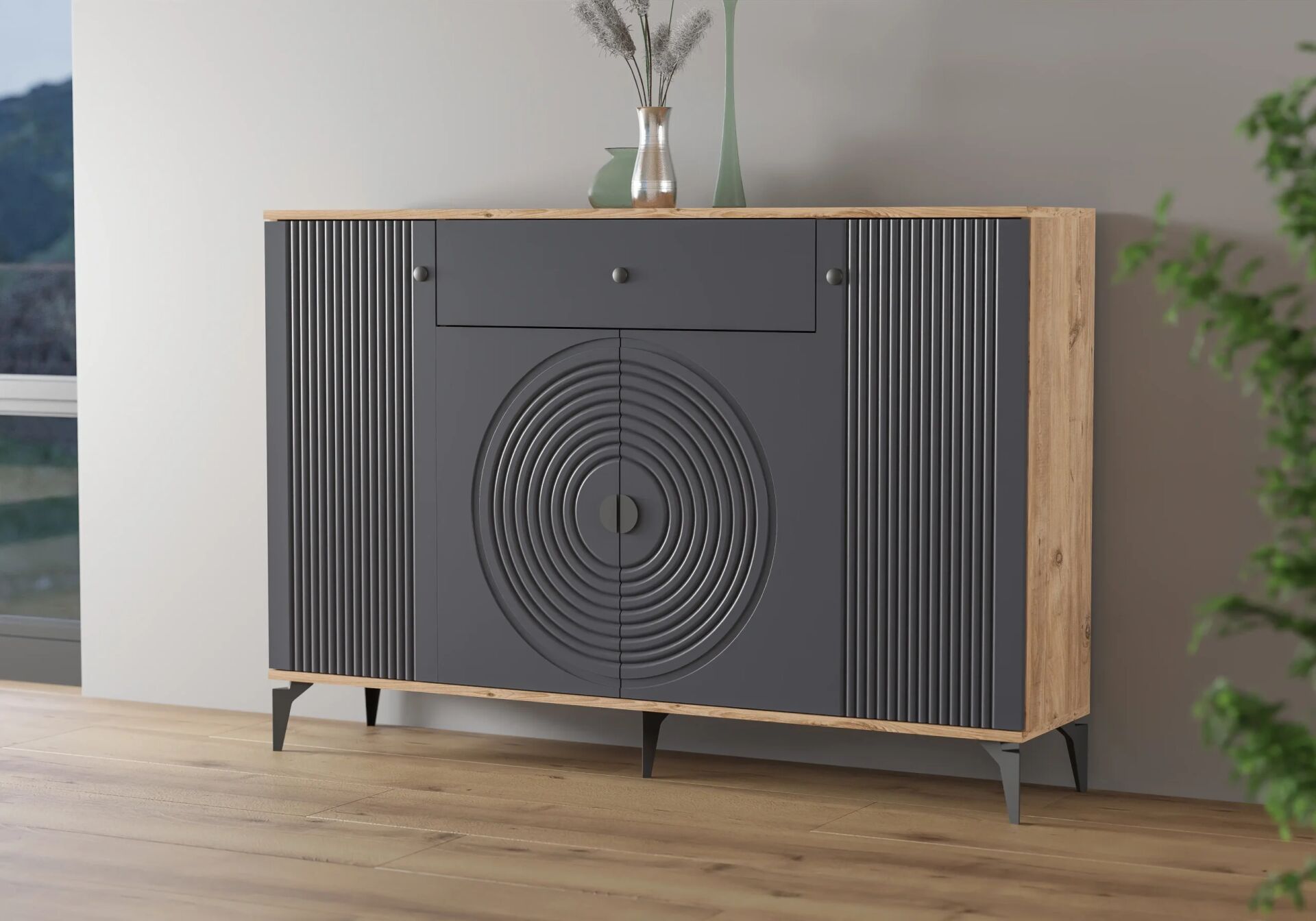 Karya Atlantik Çam-Antrasit Ayakkabılık TN0440