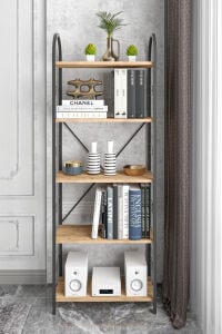 MD Metal Kitaplık Atlantik Çam 180 cm