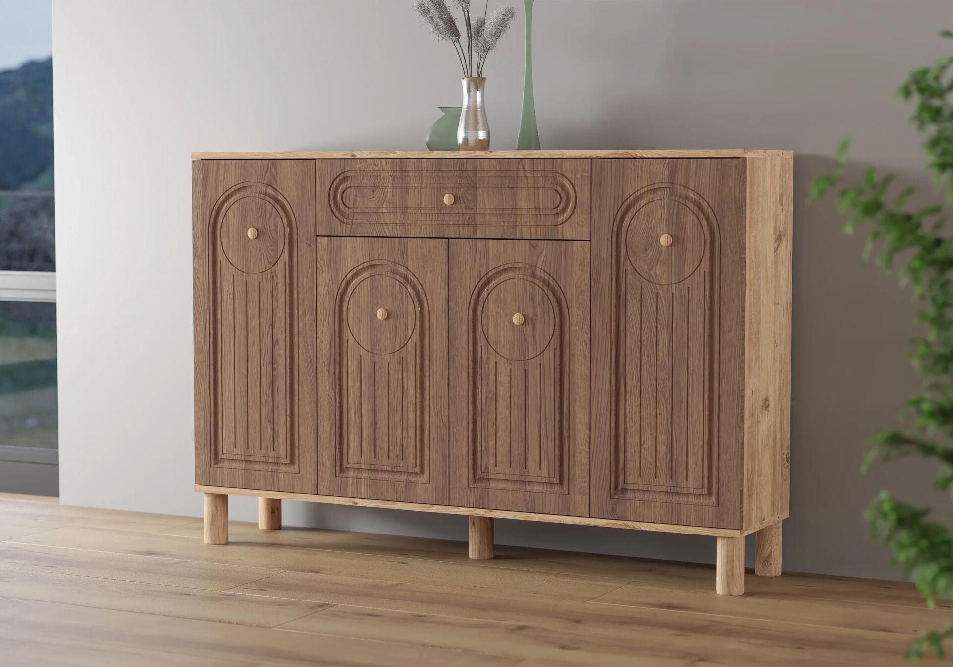 Bohem Atlantik Çam-Ceviz Ayakkabılık TN0444