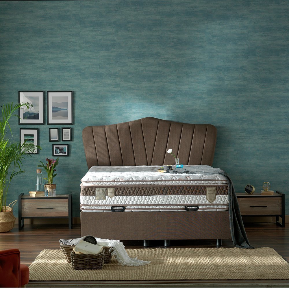 Majesty 150x200 Çift Kişilik Yatak, Baza, Başlık Seti PV120