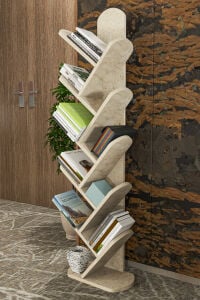 MD 10 Raflı Kitaplık Ekru 147 cm