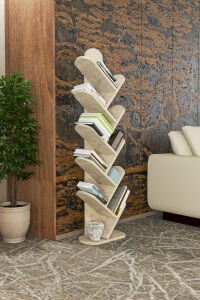 MD 10 Raflı Kitaplık Ekru 147 cm