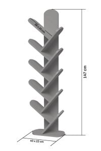 MD 10 Raflı Kitaplık Ekru 147 cm