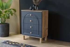 Vera Bohem Şifonyer - Atlantik Çam / Antrasit TN0351