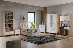 Vera Bohem Genç Odası Takımı - Atlantik Çam / Beyaz TN0353