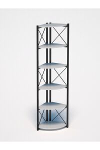 MD 6 Raflı Kitaplık ve Saksılık Beyaz 160 cm