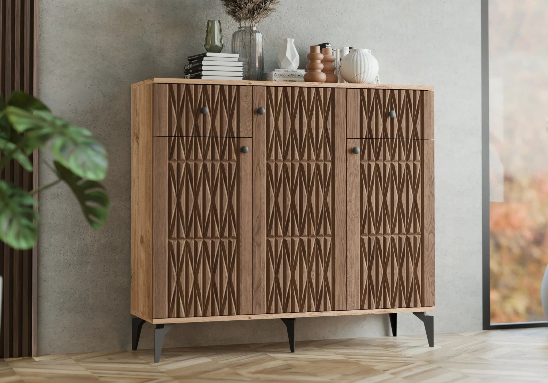 Yıldız Atlantik Çam-Ceviz Ayakkabılık TN0456