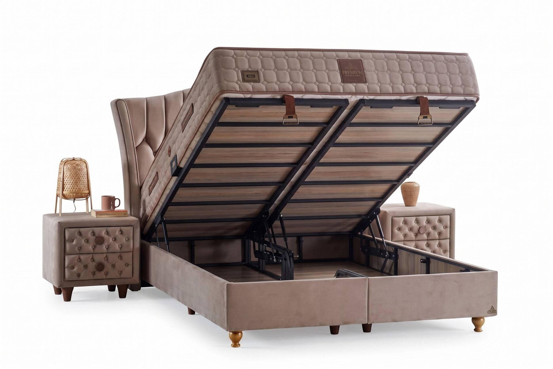 Prestige Plus 140x190 Çift Kişilik Baza, Başlık Seti CP1417