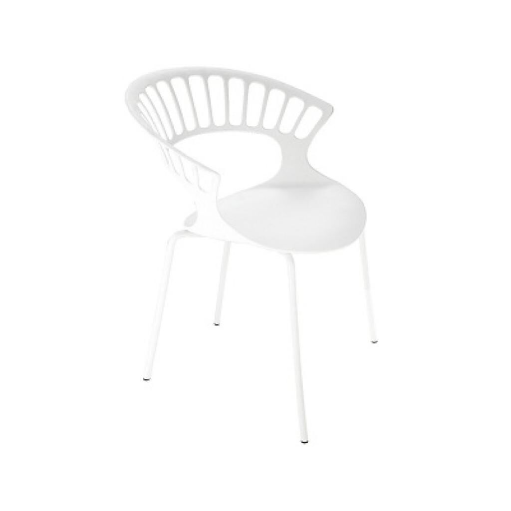 Tiara Beyaz - Beyaz Kollu Mutfak Sandalye PPT1365