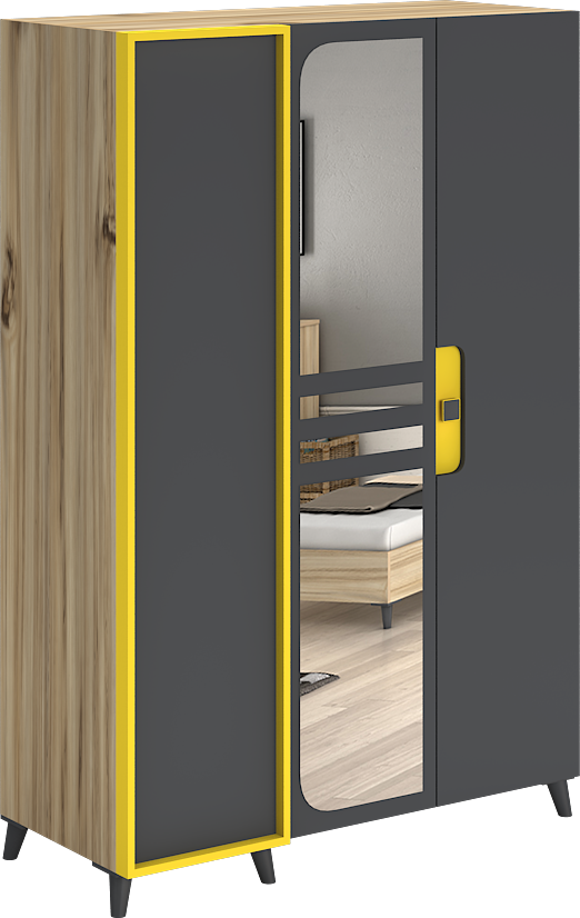 Simirna 3 Kapılı Aynalı Dolap WD10009