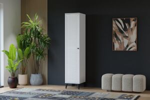 Vera Naz 1 Kapılı Dolap - Beyaz TN0364