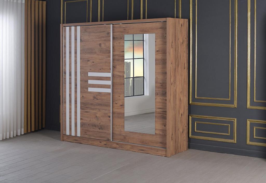 MD Atlantik Pine Sliding Wardrobe 190 cm U225-C