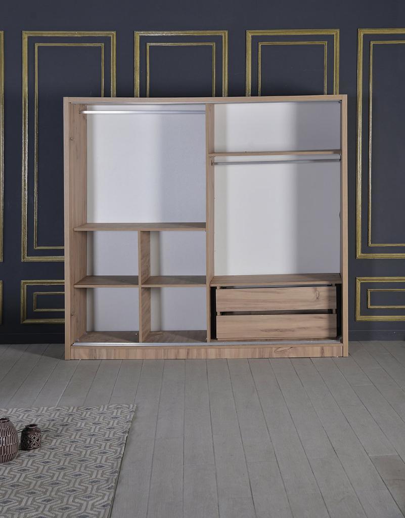 MD Atlantik Pine Sliding Wardrobe 190 cm U225-C