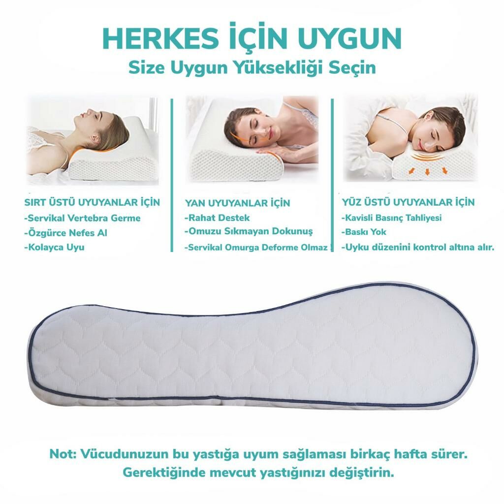 MD Neck Support Memory Foam Pillow