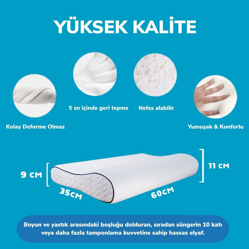 MD Neck Support Memory Foam Pillow