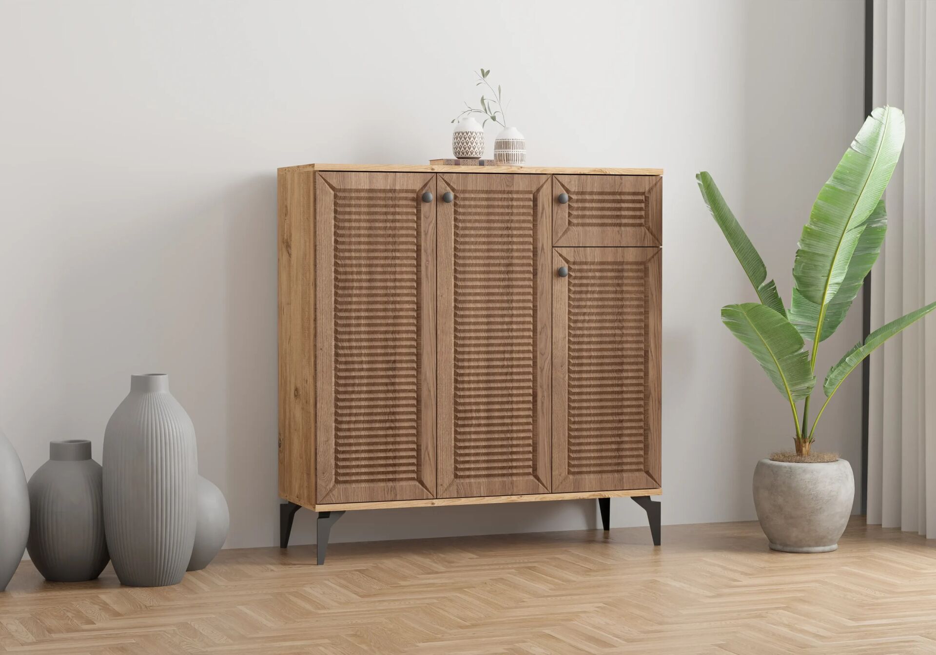 Naz Atlantik Çam-Ceviz Ayakkabılık TN0473