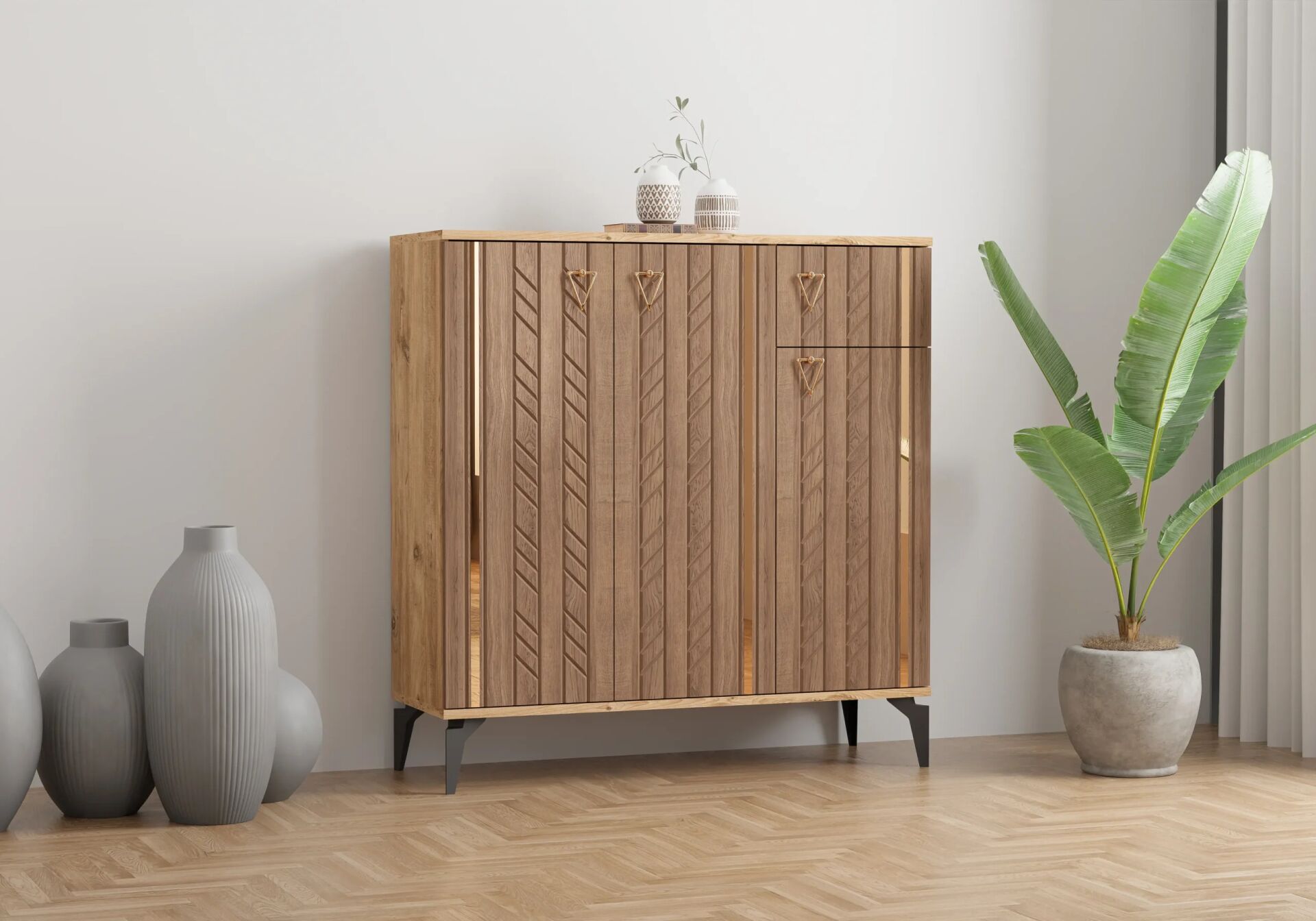 Konak Atlantik Çam-Ceviz Ayakkabılık TN0476