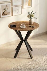MD Yuvarlak Masa Atlantik Kahverengi 70 cm