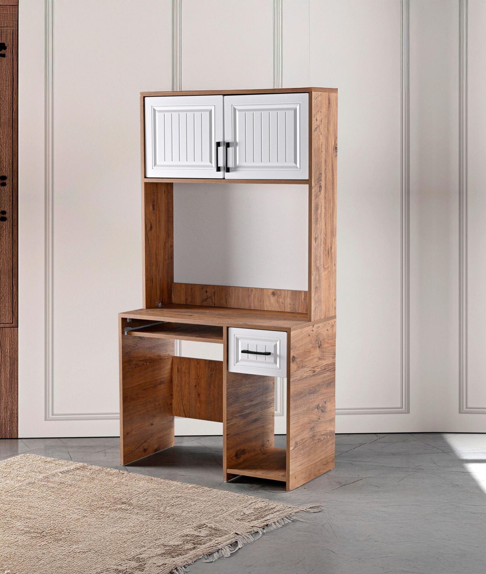 Uzay Çalışma Masası - Atlantik Çam / Beyaz TN0387