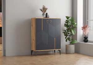 Damla Atlantik Çam-Antrasit Ayakkabılık TN0480