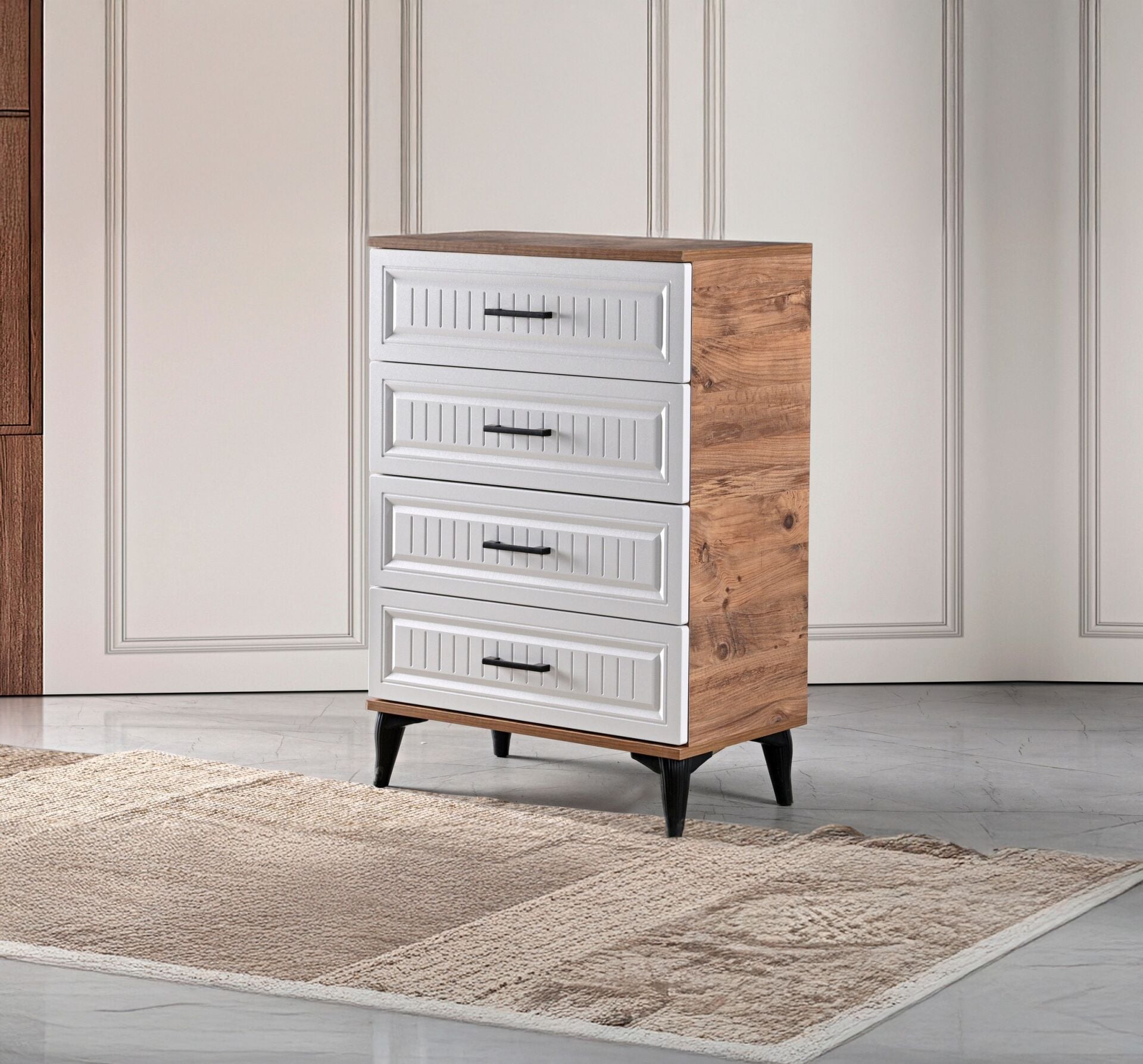 Uzay Şifonyer - Atlantik Çam / Beyaz TN0389